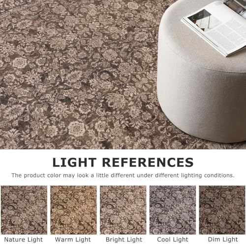 SIILOOM 9x12 Washable Area Rug, Non Slip Large Rug - Image 4