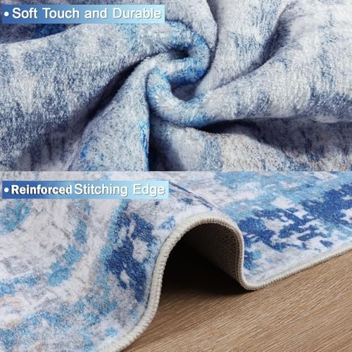 Area Rug 8x10 Washable Rugs Modern Abstract Area Rug Soft Non-Slip Non-Shedding - Image 5