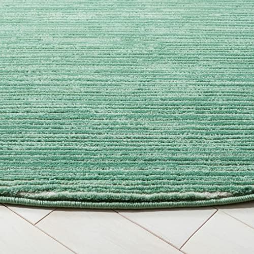 SAFAVIEH Vision Round Rug 6'7", Light Green VSN606X - Image 4