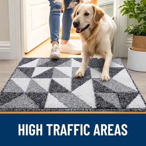 OLANLY Door Mat Indoor Entrance Washable 70x23, Odor-Free Low-Profile Front - Image 5