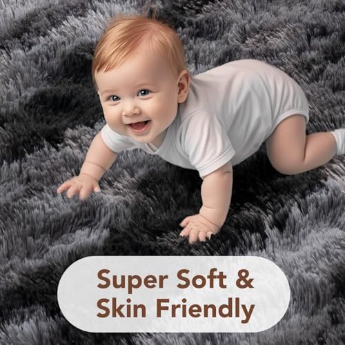 FinRèc Home 6x9 Non-Slip Fluffy Area Rugs - Image 4
