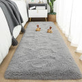 Tepook Grey Soft Runner Rugs for Bedroom 2x6 ft by Tepook