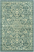Maples Rugs Pelham Vintage Medallion Area Rugs, Light Spa by MaplesRugs