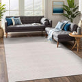 Beverly Rug Easy Jute Off White Rug 6x9 Solid Washable Durable Outdoor Indoor by BeverlyRug