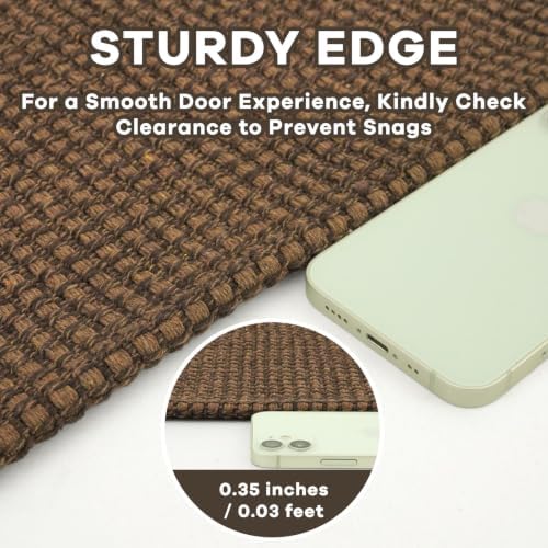 EARTHALL Woven Area Rug 4x5 Ft Washable Rugs - Image 2