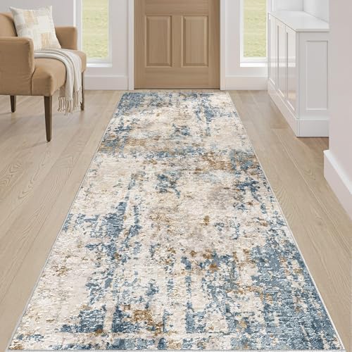 LOONGRUG Runner Rug 3x8 Washable Non-Slip Kitchen Neutral Modern Rug - Image 4