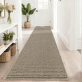 BEQHAUSE Hallway Runner Rugs 2.6x10, Hallway Rug Washable, Light Beige by BEQHAUSE