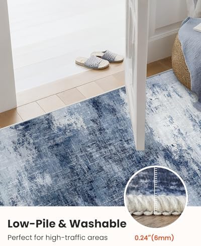 Amada 2x5 Modern Abstract Washable Area Rug - Image 4