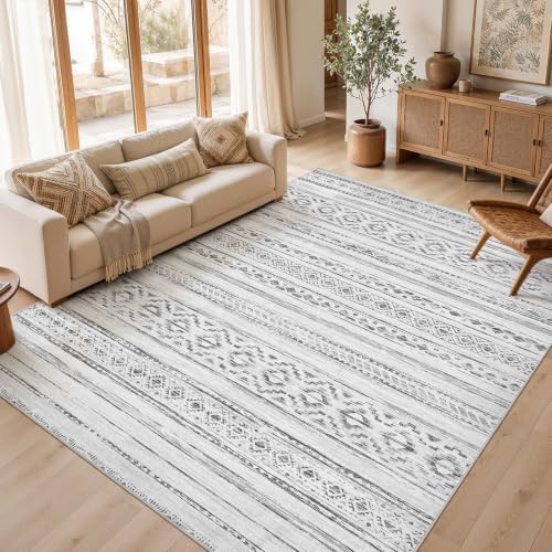 cotiled Boho 8x10 Area Rugs for Living Room: Large Moroccan Washable Rug by COTILED