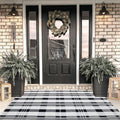 Fall Décor Plaid Rug, Layering Rug by BOTTA