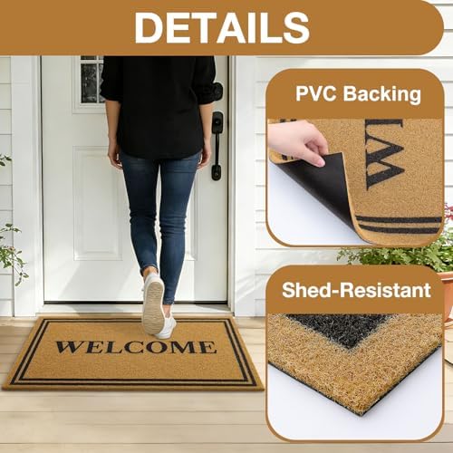 OLANLY Front Door Mat 71x34, Low Profile Doormat - Image 4