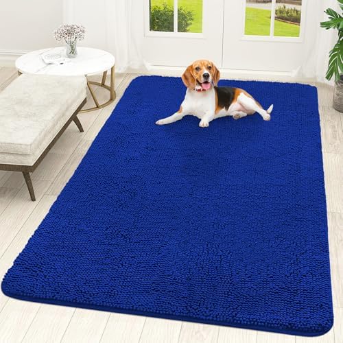OLANLY Dog Door Mat for Muddy Paws 70x46, Super Absorbent Chenille Mud Mat by OLANLY
