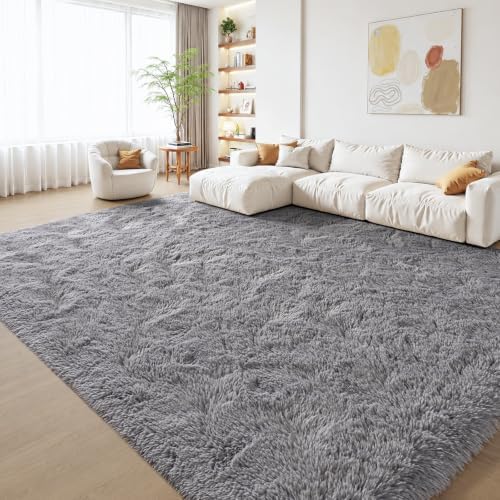 Zentavio Area Rugs for Living Room Grey Rugs for Bedroom Large Big 9x12 Carpet by ZentavioRug