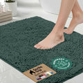 GORILLA GRIP Bath Rug Mat for Bathroom, Thick Chenille, 36x24 Hunter Green by GorillaGrip