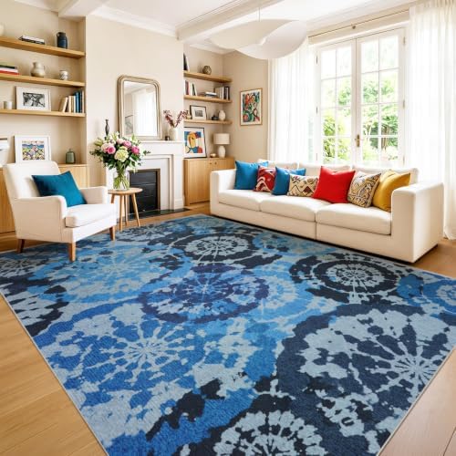 Large Boho Modern 9x12 Area Rug - Image 4