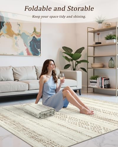 Miukiki 6x9 Area Rug Washable Non Slip Rug - Image 5