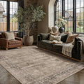 HUGEAR Taupe 5x7 Neutral Area Rugs by HUGEAR