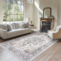 Amada 6x9 Washable Area Rug for Dining Room, Boho Vintage Pattern by AMADAHOMEFURNISHING