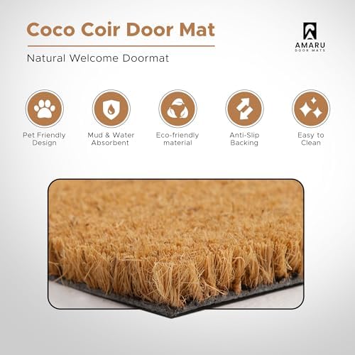 Coir Welcome Mat, Colorful Birds, 24 x 36 in - Image 3