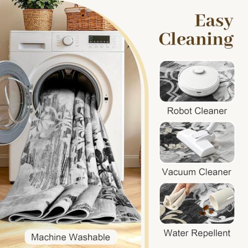 9x12 Washable Non-Slip Area Rug - Image 4