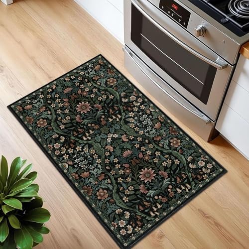 Floral 2x3 Entryway Rug Washable Doormat Indoor Throw Rug - Image 3