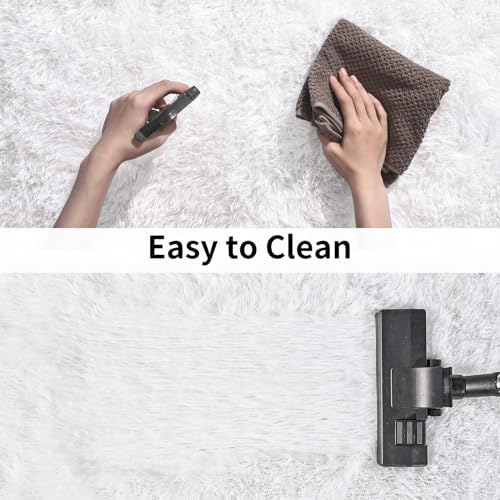 Soft Runner Rugs for Bedroom Hallways Washable, 2 Packs 2x6 White - Image 6
