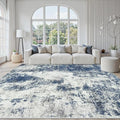 8x10 Area Rugs for Living Room Large Washable Abstract Blue Carpets by GENTDRIZZ