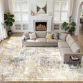LOONGRUG 12x15 Area Rug Washable Large Neutral Modern Living Room Rugs by LOONGRUG