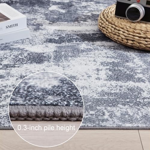 Area Rug 6x9 Washable Rugs Modern Abstract Area Rug Soft Non-Slip Non-Shedding - Image 5