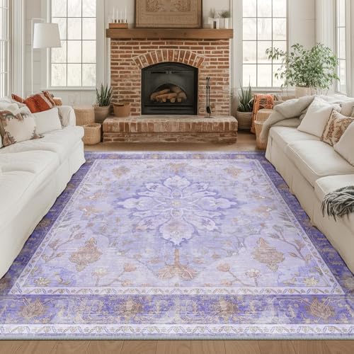 RELEANY Washable Area Rug, Square 8'x8' by RELEANY