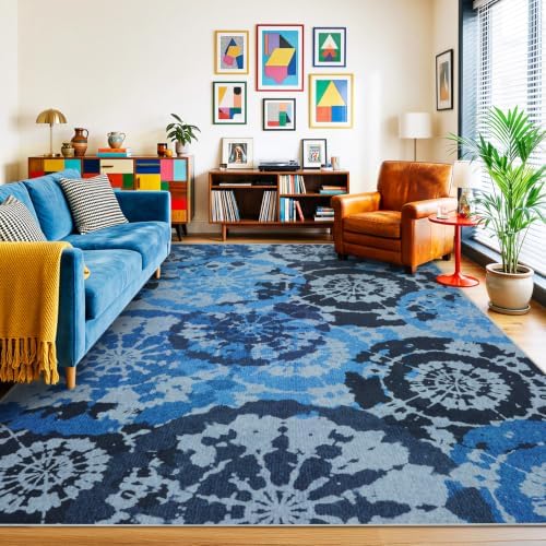 Large Boho Vintage 8x10 Area Rug by Quntue