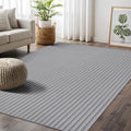 Fluffy Area Rug 4 x 6 Modern Durable Ultra Soft Plush Ribbed Indoor Rugs by BeverlyRug
