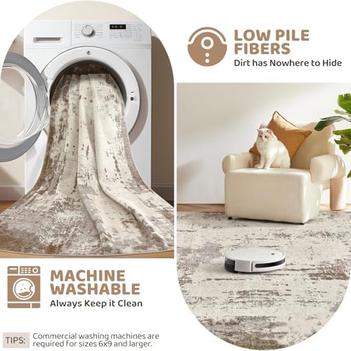 UERMEI 10x14 Washable Area Rug - Image 5