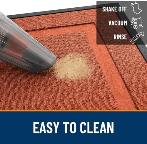 OLANLY Front Door Mat Outside 59x34, All-Season Heavy-Duty Rubber Doormat - Image 5
