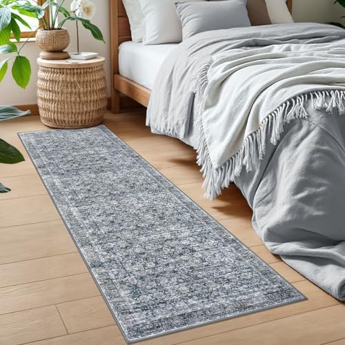 SIILOOM 2x6 Washable Runner Rug, Non Slip Soft Area Rug - Image 3