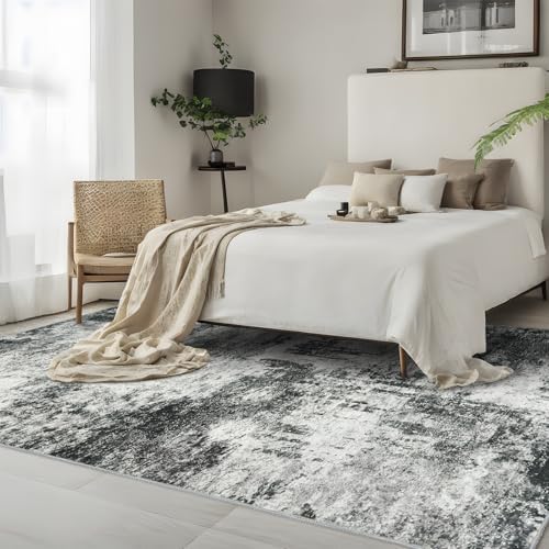 Washable 3x5 Abstract Area Rug: Non Slip Indoor Rugs - Image 2