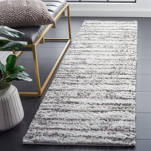 SAFAVIEH Berber Shag Collection Runner Rug - Image 2
