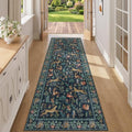 DUKINO 3x8 Runner Rug, Animal Washable Runner Rug by DUKINO