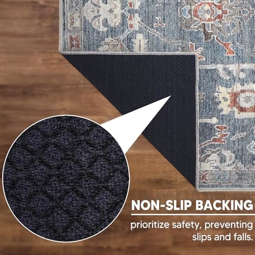 Keen Home Design Vintage Washable Runner Rug, Non-Slip Low Pile - Image 5