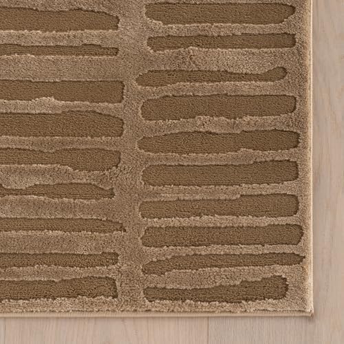 nuLOOM Kailani Sand Abstract Washable Area Rug - Image 4