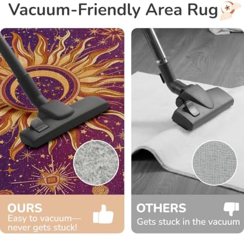 Vacuum-Friendly, 5x7 Washable Area Rug - Image 5