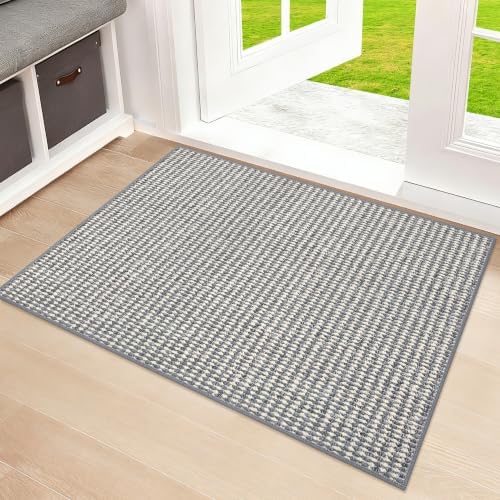 Ultra Thin Door Mat 24"x 36", Non-Slip Entrance Rugs by SharpWeaRug