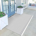 KILOCOCO Striped Rug 4x6 ft Washable Woven Front Door Rug by Kilococo