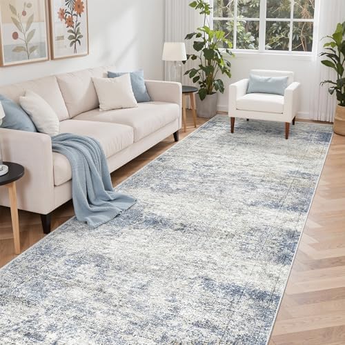 4x10 Runner Rug Non Slip, Washable Hallway Runner Rug by Restydon