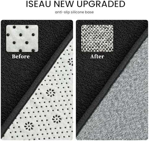ISEAU 2x6 Soft Runner Rug for Hallway, Washable and Non-Slip - Image 2