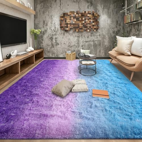 Tepook Soft Fluffy Rugs for Living Room, 5x8 Shaggy Area Rug for Bedroom - Image 3