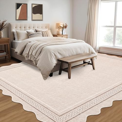 GarveeHome Scalloped Washable Area Rugs 4x6 Rug - Image 3