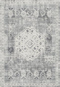 Washable 5x6 Area Rug for Bedroom: Easy Clean Low Pile Stain Resistant Carpet by RUUGME