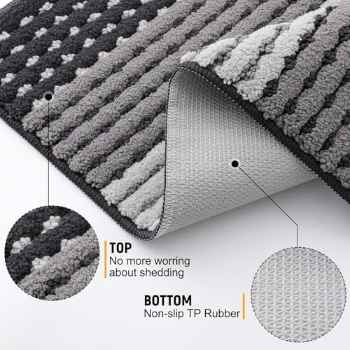 Kitinjoy Indoor Outdoor Door Mat, 48x30 Non-Slip Dirt Trapper Doormats - Image 3