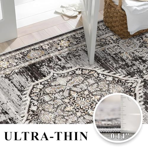 YOUFORTONG Area Rug 3x5 Washable Rugs: Soft Ultra Thin Low Pile Mat Machine - Image 5